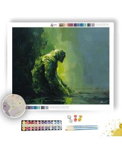 GREEN VIGNETTE - Paint by Numbers Full Kit