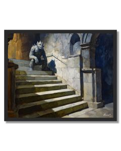 STAIR GLOW SUNLIT - FRAMED