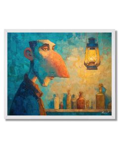 LANTERN QUIET - FRAMED