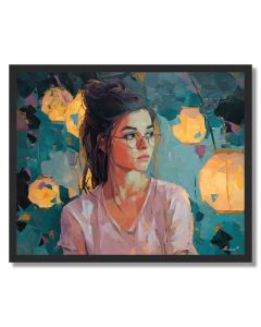 LANTERN GARDEN GLOW - FRAMED