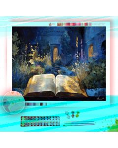 NIGHT VIEW GARDEN - Paint by Numbers Full Kit