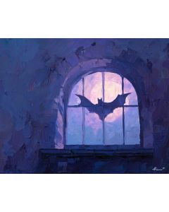WINDOW STUDY MOONLIT