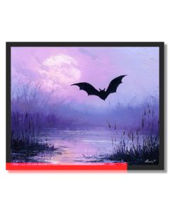 MOONLIT MARSH - FRAMED