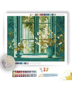 WINDOW BOTANICAL WINDOW - Paint by Numbers Full Kit