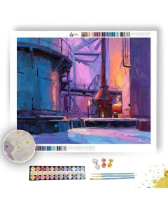 VIOLET FURNACE DETAIL - Paint by Numbers Full Kit