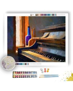 WINDOW PIANO VIGNETTE - Paint by Numbers Full Kit