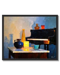 PIANO HOUR MARBLE - FRAMED