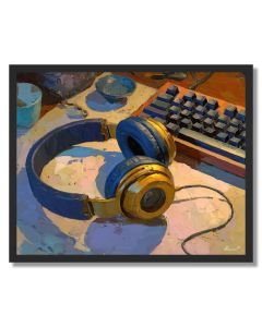HEADPHONES THRESHOLD GARDEN - FRAMED