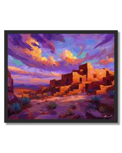 CLOUD PETROGLYPH - FRAMED