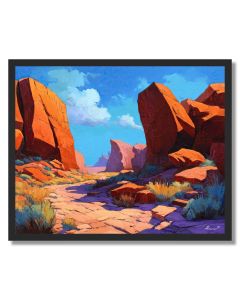 WATER SANDSTONE - FRAMED