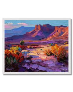 MOONLIT OVERLOOK DETAIL - FRAMED
