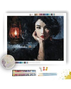 MIDNIGHT SCENE LANTERN - Paint by Numbers Full Kit