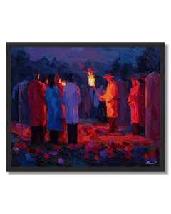 CEREMONY TRACE VIOLET - FRAMED