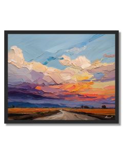VIOLET PLAINS - FRAMED