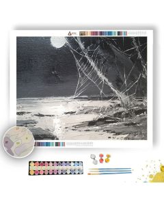 WOOD MOONLIT DETAIL - Paint by Numbers Full Kit