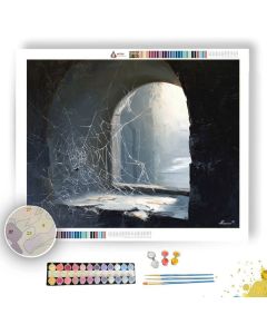 WINDOW COBWEB - Paint by Numbers Full Kit