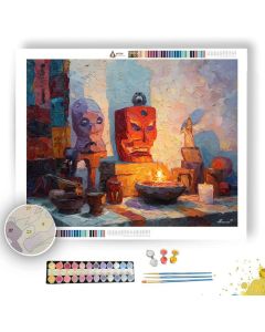 LANTERN PAINTED SPARK - Paint by Numbers Full Kit