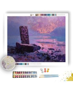 VIOLET GLYPH NOTE - Paint by Numbers Full Kit