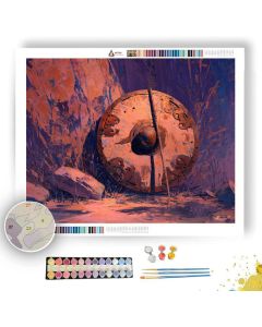 WARRIOR HALO SAND - Paint by Numbers Full Kit