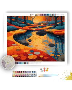 RIVER SACRED GLOW - Paint by Numbers Full Kit