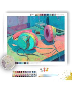 HEADPHONES RHYTHM - Paint by Numbers Full Kit