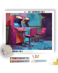 ARCADE WATERLINE WOOD - Paint by Numbers Full Kit