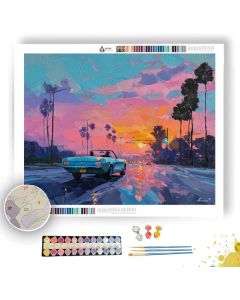 SUNSET GLOW - Paint by Numbers Full Kit