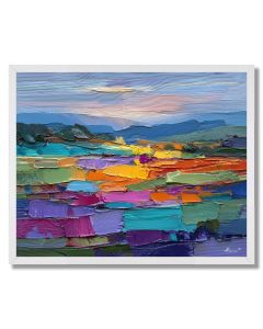 SUNLIT FIELD STUDY - FRAMED