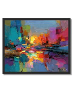 COBALT SWEEP - FRAMED