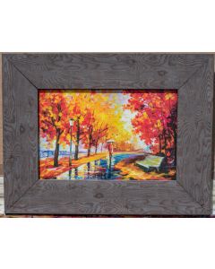 RAINY STROLL IN THE PARK - FRAMED