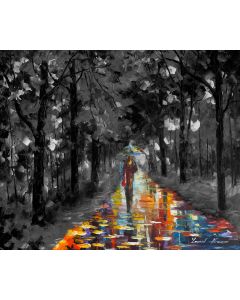Rainy Stroll B&W