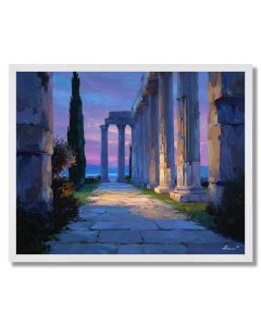 WOOD TORCH PASSAGE - FRAMED