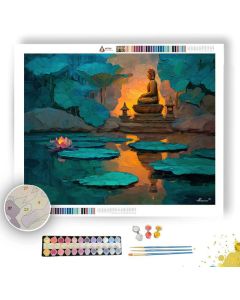 CLOUD LOTUS - Paint by Numbers Full Kit