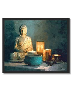 MARBLE CANDLE HOUR - FRAMED