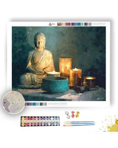 MARBLE CANDLE HOUR - Paint by Numbers Full Kit