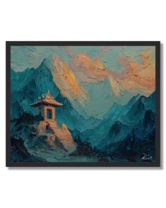 EMBER MOUNTAIN VIGNETTE - FRAMED