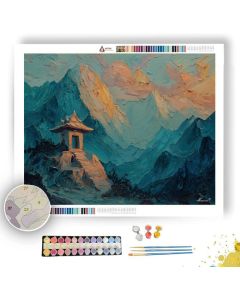 EMBER MOUNTAIN VIGNETTE - Paint by Numbers Full Kit