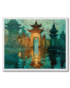 TEMPLE VIEW PAPER - FRAMED