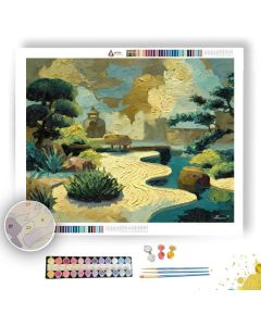 CLOUD GARDEN VIEW - Paint by Numbers Full Kit