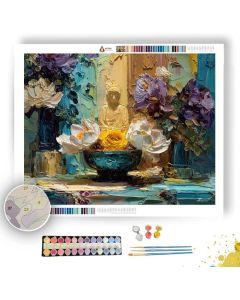 FLOWER HALO SILK - Paint by Numbers Full Kit