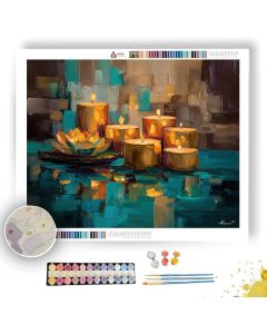 CANDLE HUSH TERRACE - Paint by Numbers Full Kit