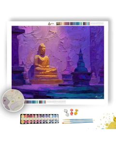 SKY VIOLET VIGNETTE - Paint by Numbers Full Kit