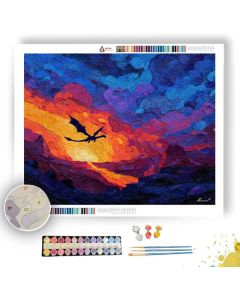 LANTERN MAGMA VIEW - Paint by Numbers Full Kit