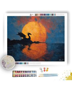 DRAGON HUSH SKY - Paint by Numbers Full Kit