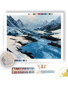 GLACIAL STREAM - Paint by Numbers Full Kit