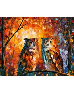 OWLS HOLD STILL IN COLOR