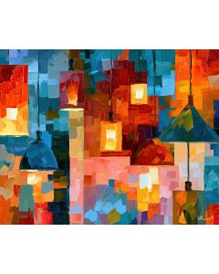 LAMPS HOLD A PIECE OF SKY