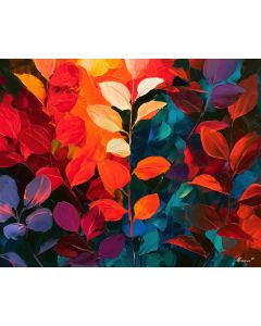 LEAVES RAISE A CLOUD OF COLOR
