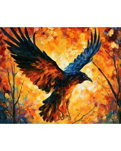 RAVENS RAISE A CLOUD OF COLOR