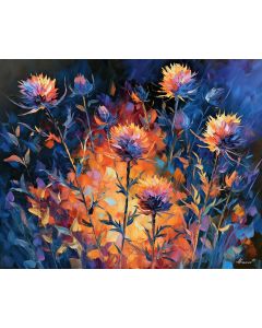 THISTLES HOLD STILL IN COLOR